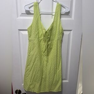 Copper Key Light Green Floral Dress